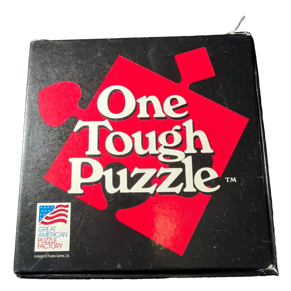 One Tough Puzzle Great American Puzzle Factory Complete Vintage